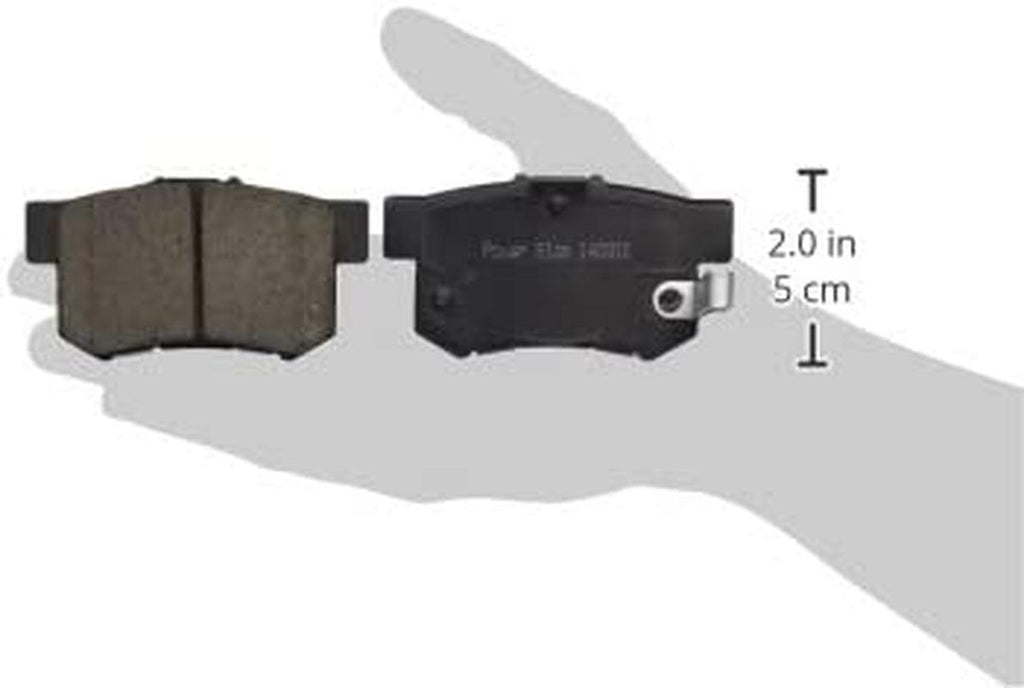 17-537, Z17 Rear Ceramic Brake Pads with Hardware