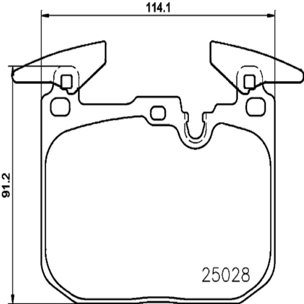 Brembo Front Disc Brake Pad Set for BMW (P06096)