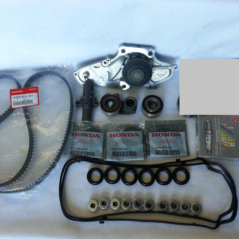 FOR ACURA HONDA V6 COMPLETE TIMING BELT WATER PUMP -GASKET KIT &Spark Plugs #2