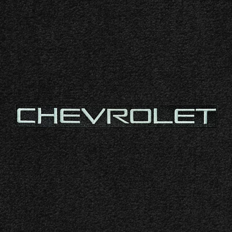 Lloyd Ultimat Front Carpet Mats for '69-71 Chevy Caprice W/Chevy Silver on Black