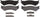 Advantage 14D802CH Ceramic Rear Disc Brake Pad Set