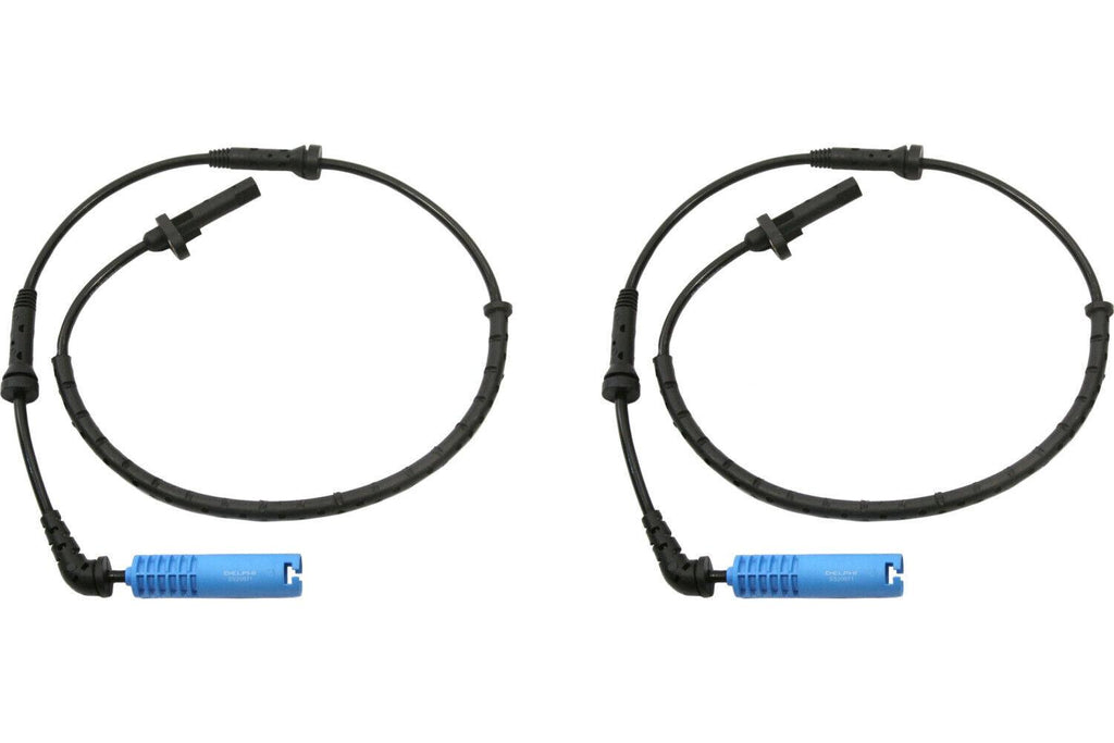 Rear PAIR Delphi ABS Wheel Speed Sensor for 2004-2005 BMW 545I (58044)