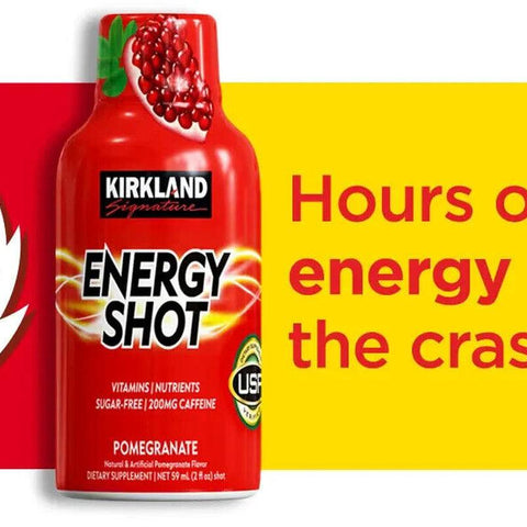 Energy Shot by Kirkland Signature, 48 Bottles: 24 Berry & 24 Pomegranate Flavor