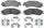 Silver 14D729CH Ceramic Rear Disc Brake Pad Set with Hardware