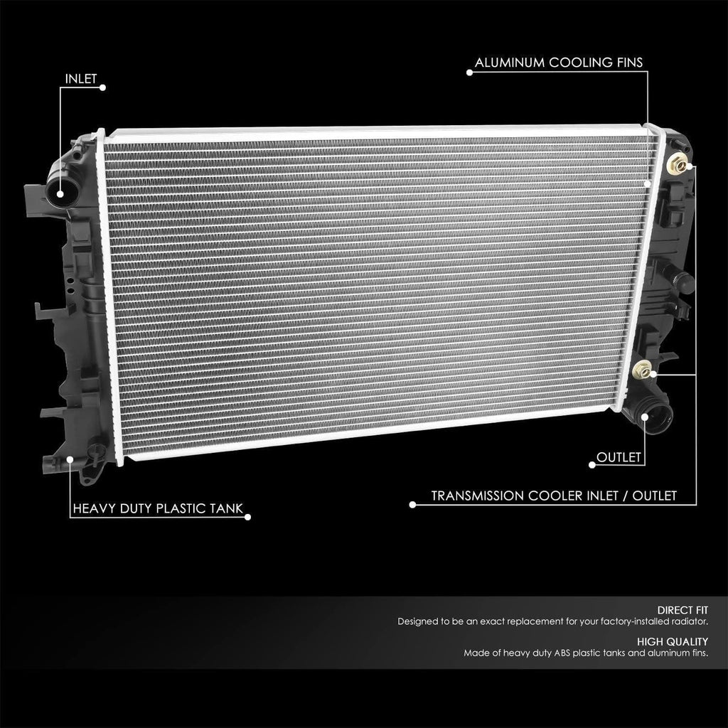 OEM-RA-13318 OE Style 1-Row Aluminum Cooling Radiator Compatible with 2010-2017 Sprinter 2500 3500 3.0L AT