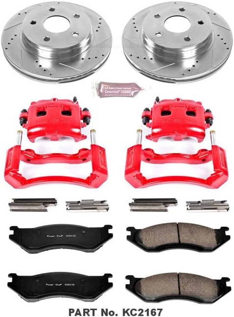 POWER STOP  KC2167 1-Click Performance Brake Kit with Calipers