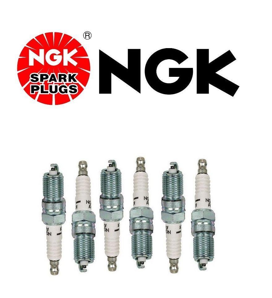 Spark Plugs V-Power Set of 6 NGK V Groove Electrode Copper Resistor 3951 TR55