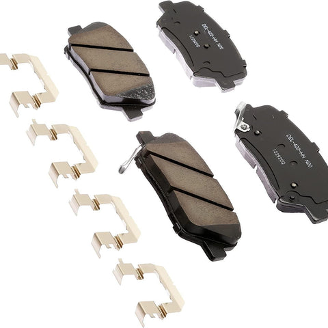 Gold 17D1432CHF1 Ceramic Front Disc Brake Pad Kit with Clips