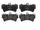 Brembo Front Disc Brake Pad Set for Q7, Cayenne, Touareg (P85065)
