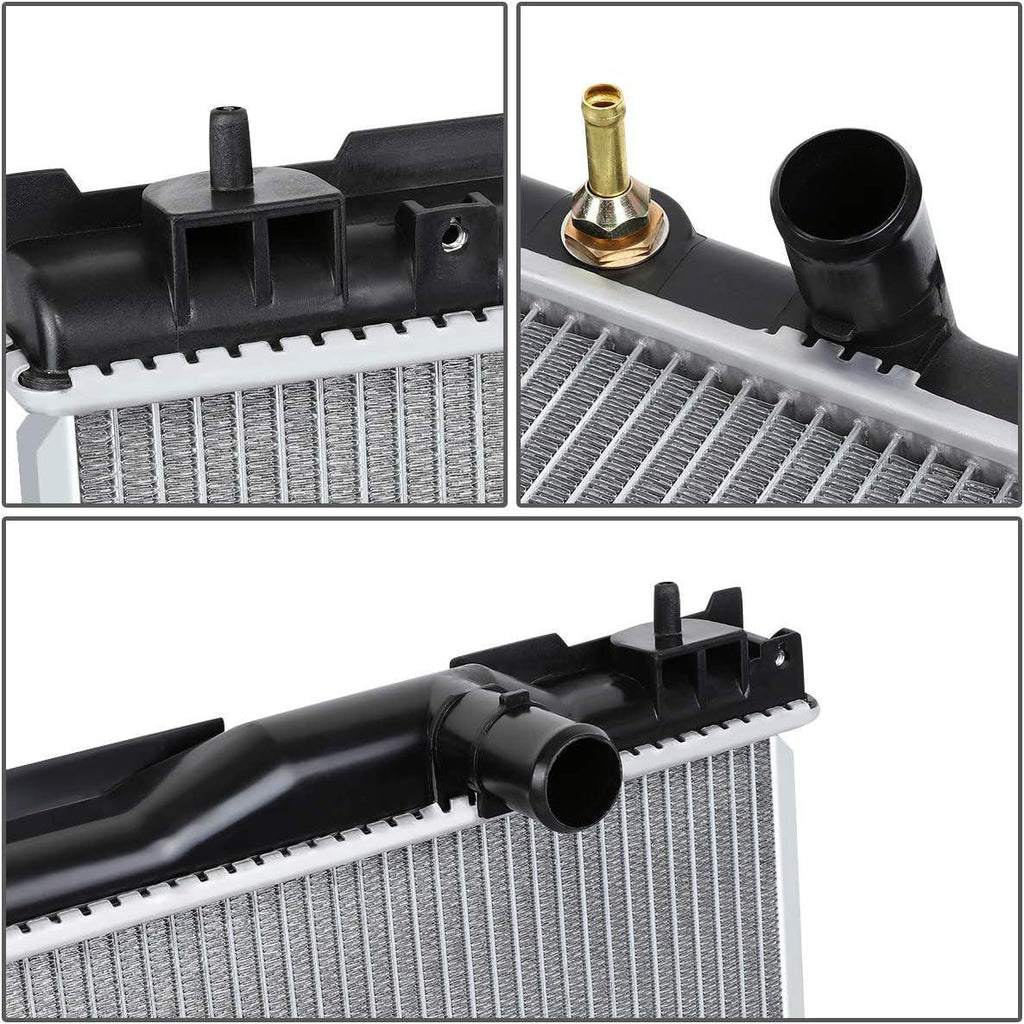 OEM-RA-2435 Aluminum Radiator Compatible with 02-03 ES300/02-08 Solara V6 AT,28-11/16" W X 15-9/16" H X 1" D,1-5/16" Inlet / 1-5/16" Outlet