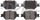 ADVICS AD0817 Disc Brake Pad Set, Black