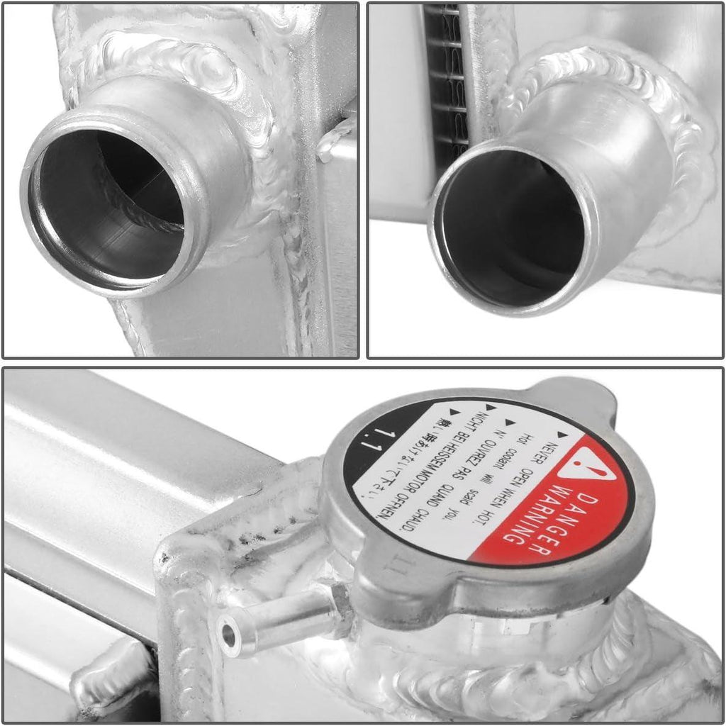 RA+FS-CK67-3 3-Row Radiator with Fan Shroud Compatible with 67-72 Chevy/Gm C/K Series Pickup