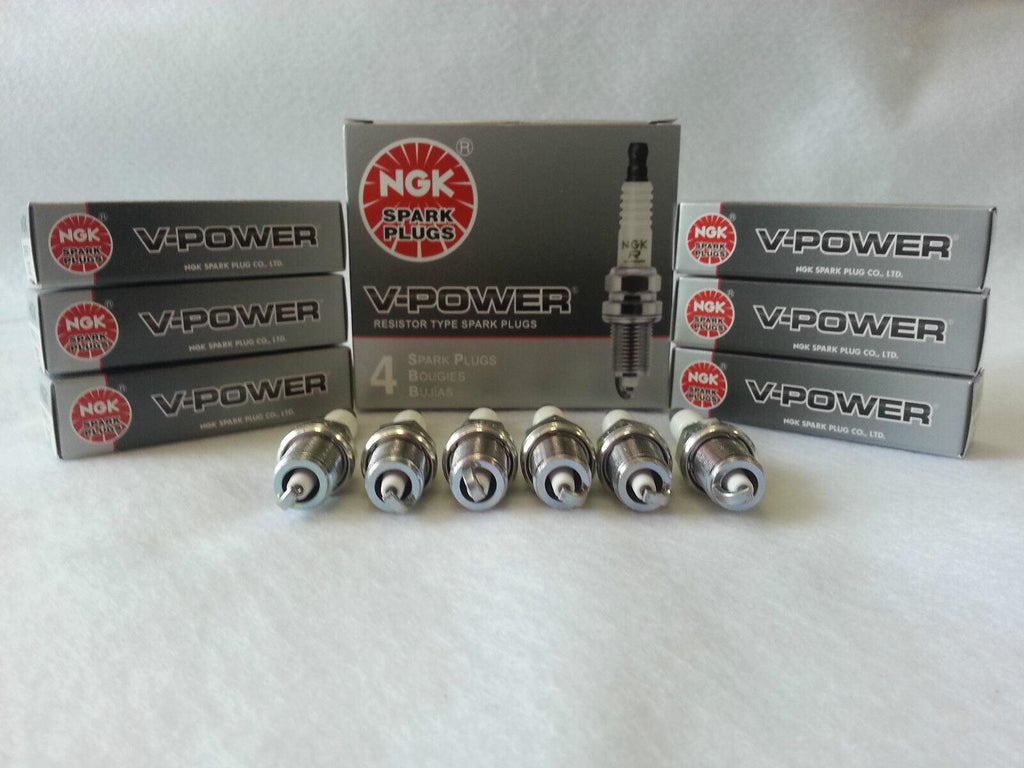 6-New NGK V-Power Copper Spark Plugs Made in Japan Honda & Acura ZFR5F-11 #2262