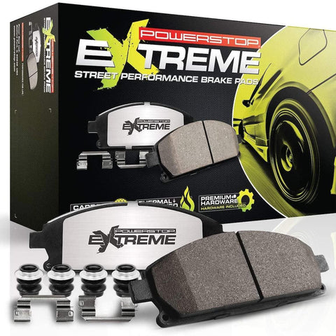 Power Stop Rear Z26-1053 Carbon-Fiber Ceramic Brake Pads Street Performance Z26
