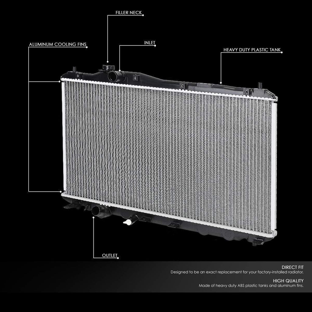 OEM-RA-13221 OE Style Bolt-On Aluminum Core Radiator Compatible with 13-15 Acura ILX / 12-15 Civic MT/AT, 26-1/2" W X 18-3/8" H X 1" D, 1-5/16" Inlet, 1-5/16" Outlet