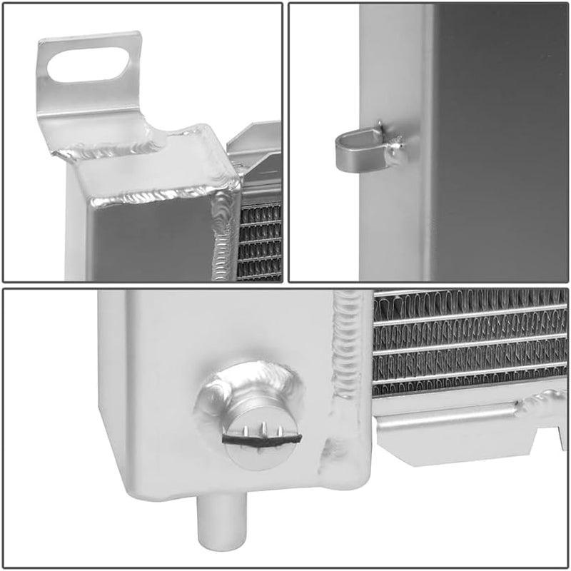 RA-SILVERADO99-2 2-Row Full Aluminum Radiator Compatible with 99-06 Silverado 2500/Suburban 1500/Yukon/Yukon XL 1500/Sierra 1500/Sierra 2500, 4.8L/ 5.3L V8, Metallic