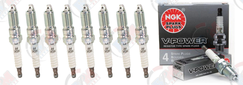 NGK "V-POWER" Spark Plugs (Set of 8) for 1994-1996 Chevrolet Impala 5.7L V8