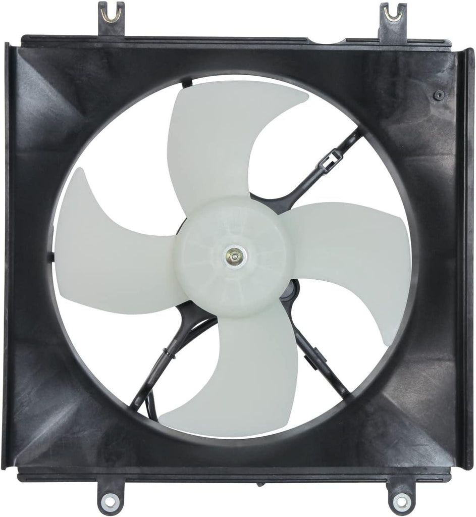 600170 Cooling Fan Assembly Compatible with 1997-2001 Honda CRV , Black
