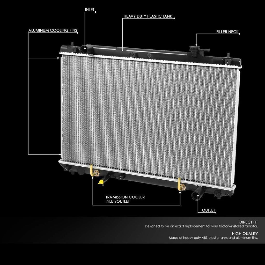 OEM-RA-2453 2453 Factory Style Full Aluminum Core Cooling Radiator Compatible with 2001-2007 Highlander 2.4L