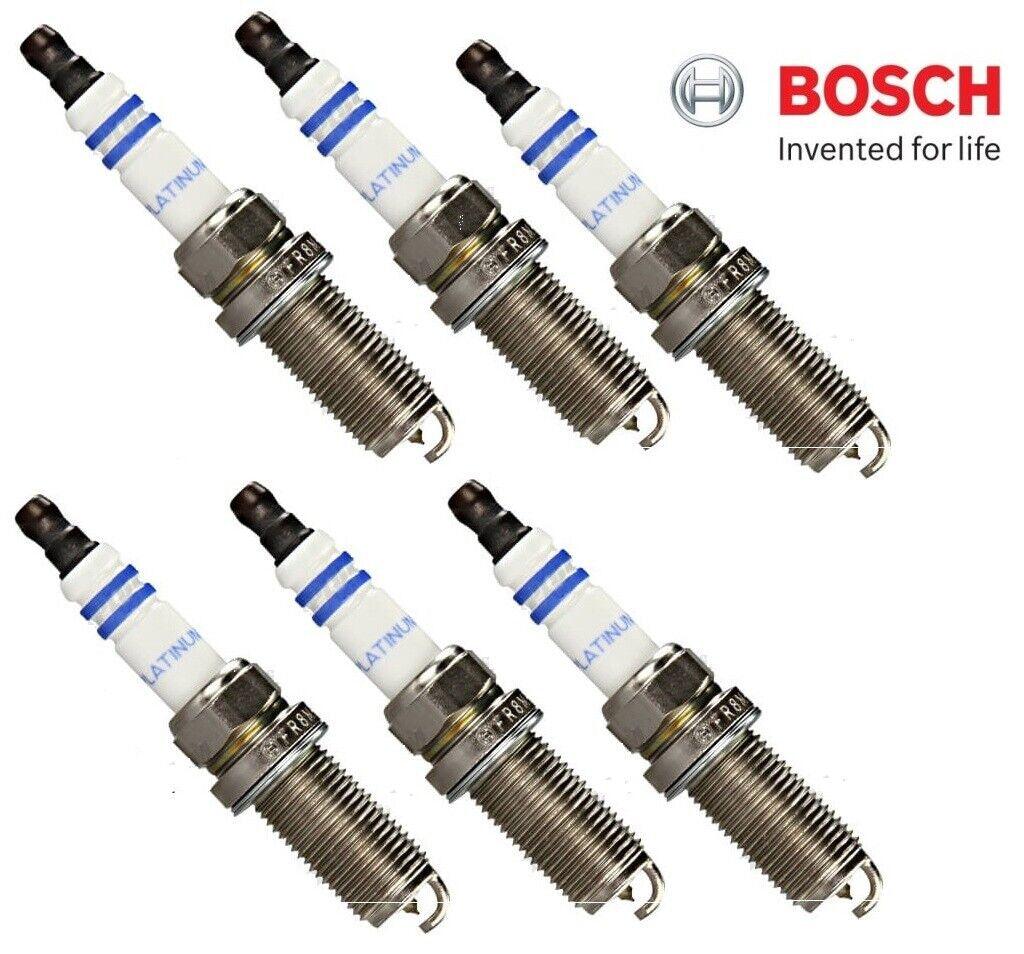 Set of 6 Spark Plugs Bosch Platinum 6713 for Fiat Nissan Infiniti Toyota Scion