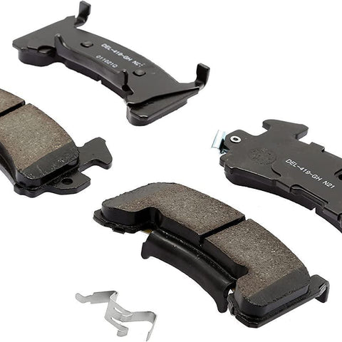 Gold 17D154CHF1 Ceramic Disc Brake Pad Set with Springs
