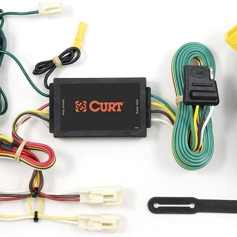 CURT 55567 Vehicle-Side Custom 4-Pin Trailer Wiring Harness, Fits Select Mazda 3, 6, CX-7, Toyota Camry, Corolla, FJ Cruiser , Black
