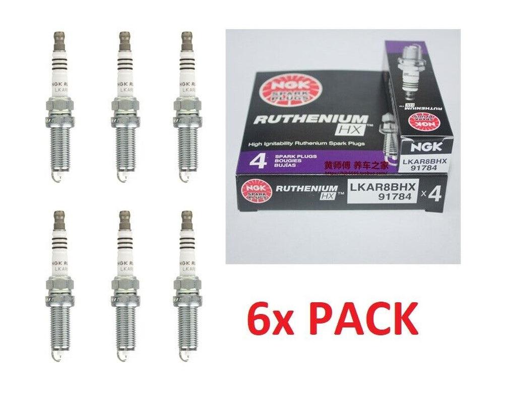 NGK RUTHENIUM HX Spark Plugs LKAR8BHX 91784 Set of 6