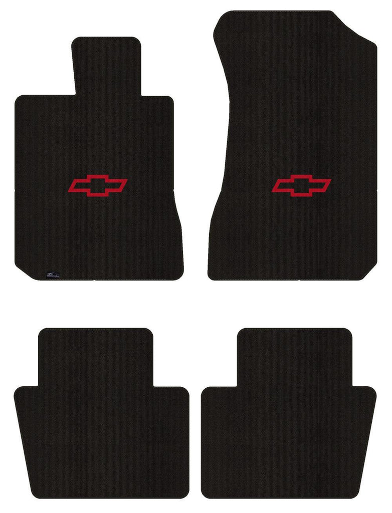 Lloyd Berber Front & Rear Mats for '72-76 Caprice W/Red Chevy Outline Bowtie