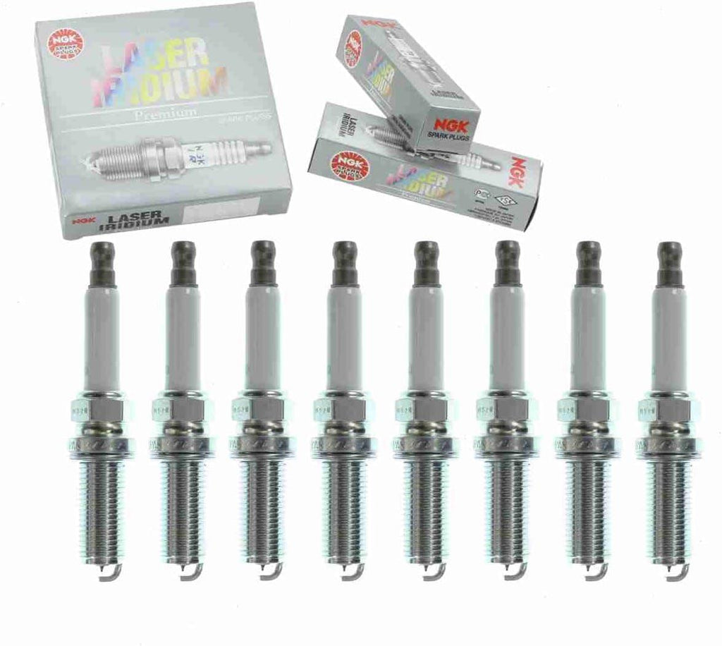 8 Pc NGK Laser Iridium Spark Plugs Compatible with Jaguar XJ 5.0L V8 2010-2019