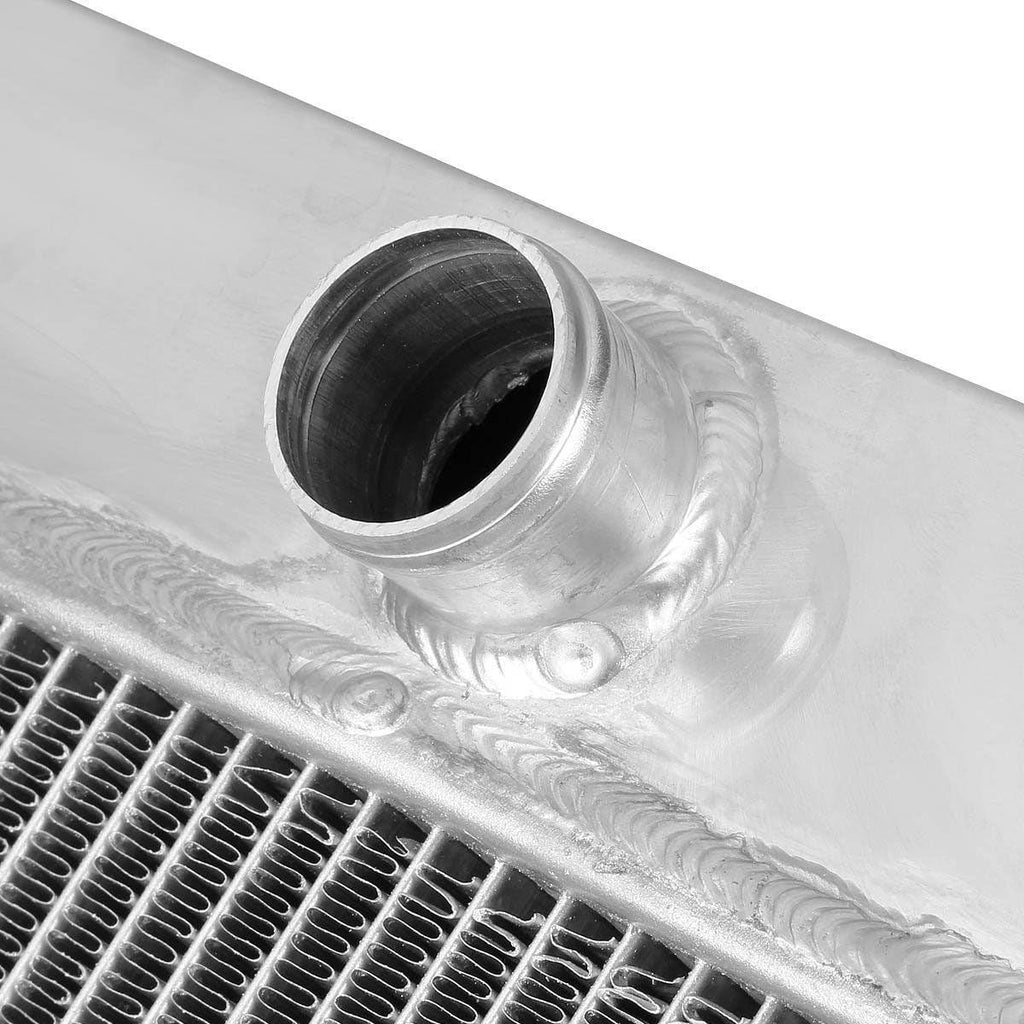 RA-JEEP73-2 2-Row Full Aluminum Radiator 24.25" X 20.75" X 2.75" [Compatible with 72-83 Jeep CJ5 3.8L / 4.2L / 5.0L / 73-75 Jeep CJ6 All Models / 76-86 CJ7 3.8L / 4.2L / 5.0L]
