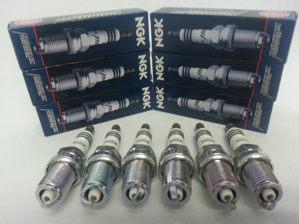 NGK BKR6EIX Iridium Spark Plug 6-Pc Set (6418) Upgrade to More Spark High Power