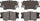 ADVICS AD1212 Ultra-Premium Rear Disc Brake Pad Set