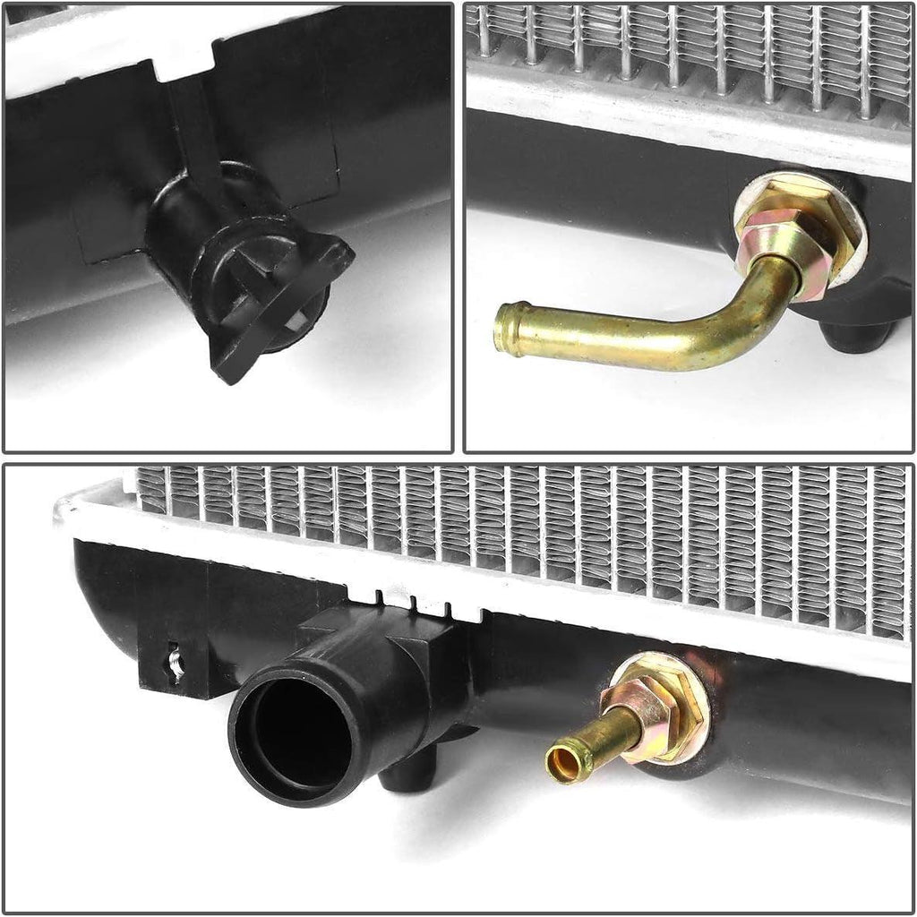 OEM-RA-2430 OE Style Aluminum 23-1/8" Core Radiator Compatible with 01-05 Grand Vitara AT/MT, 23-9/16" W X 16-5/8" H X 1",1-5/16" Inlet/ 1-5/16"Outlet