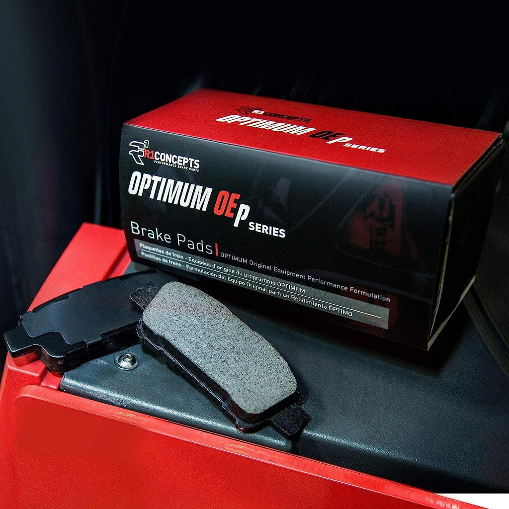 R1 Concepts Front Brakes and Rotors Kit |Front Brake Pads| Brake Rotors and Pads| Optimum Oep Brake Pads and Rotors ||Fits 2008-2019 Pontiac Vibe; Scion Xd; Toyota Corolla, Matrix