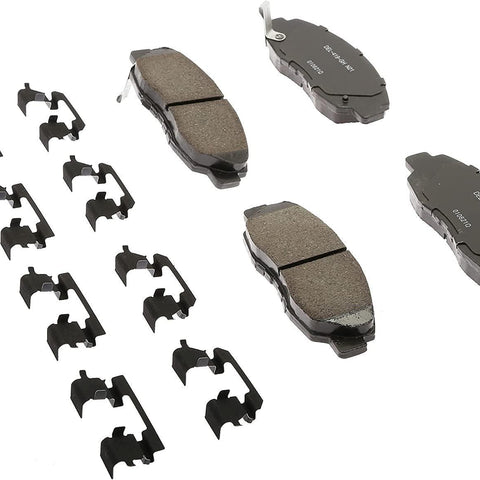 Gold 17D465ACHF1 Ceramic Front Disc Brake Pad Kit with Clips