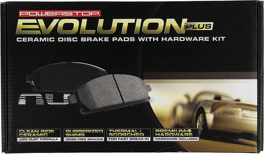 Power Stop Rear 17-1212 Ceramic Brake Pads Evolution Z17 for Es300H ES350 Avalon Camry Matrix Rav4 [Application Specific]