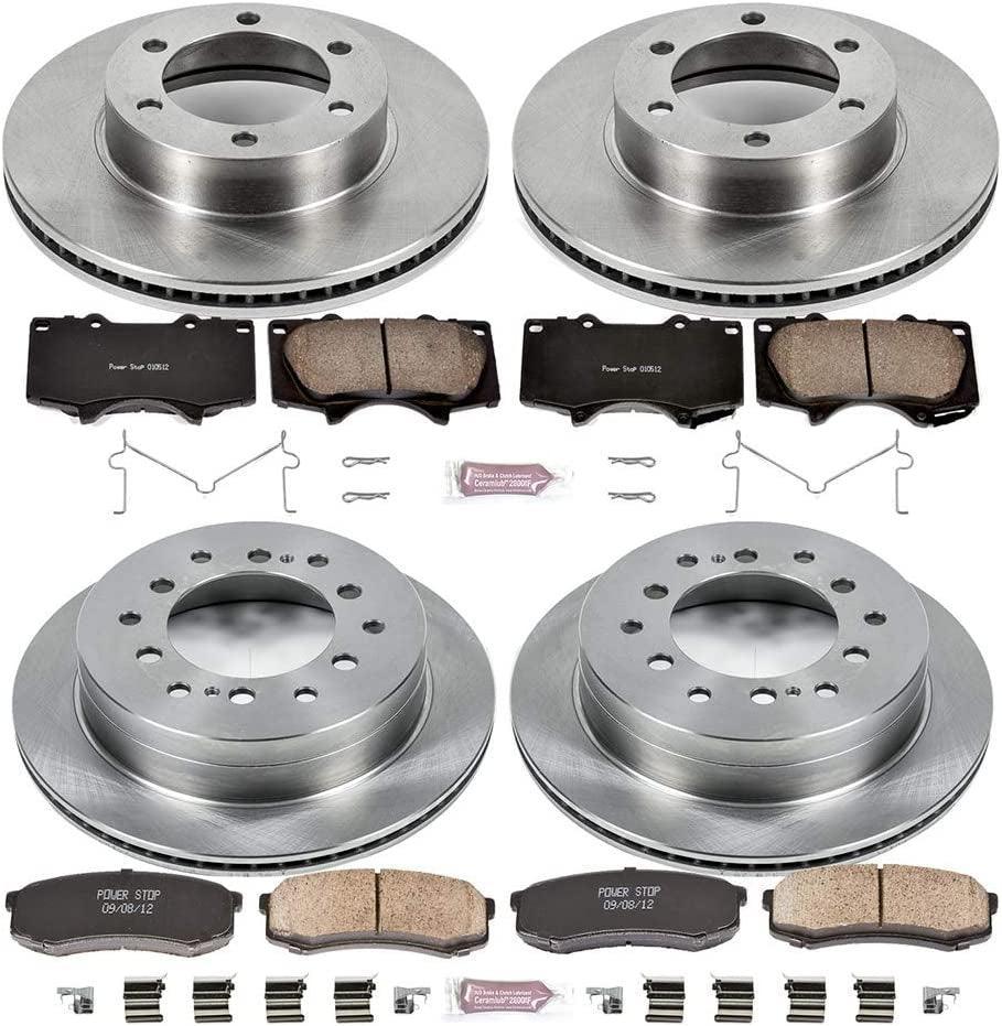 KOE2325 Autospecialty Front and Rear Replacement Brake Kit-Oe Brake Rotors & Ceramic Brake Pads