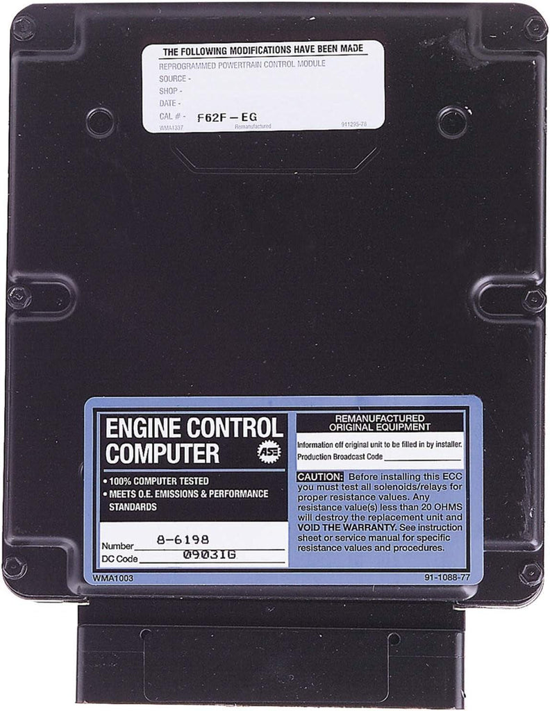 Cardone 78-6198 Remanufactured Engine Control Module Computer (ECM)
