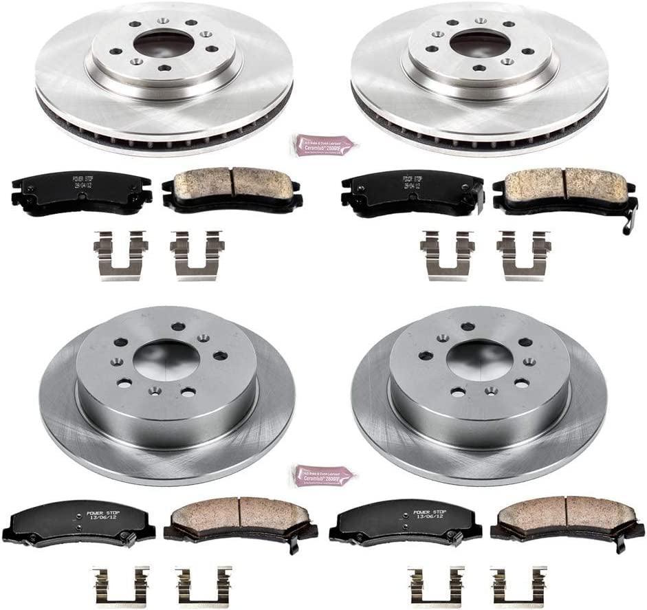 KOE1438 Autospecialty Front and Rear Replacement Brake Kit-Oe Brake Rotors & Ceramic Brake Pads