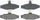 SGD413M Service Grade Semi-Metallic Disc Brake Pad Set