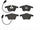 Brembo Front Disc Brake Pad Set for A6, A6 Quattro, A4, A4 Quattro (P85084)