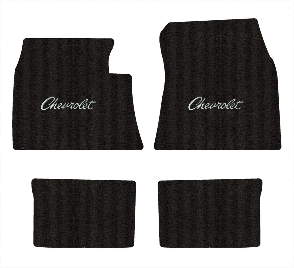 Lloyd Berber Front & Rear Mats for '59-60 Chevy Biscayne W/Silver Chevy Letters