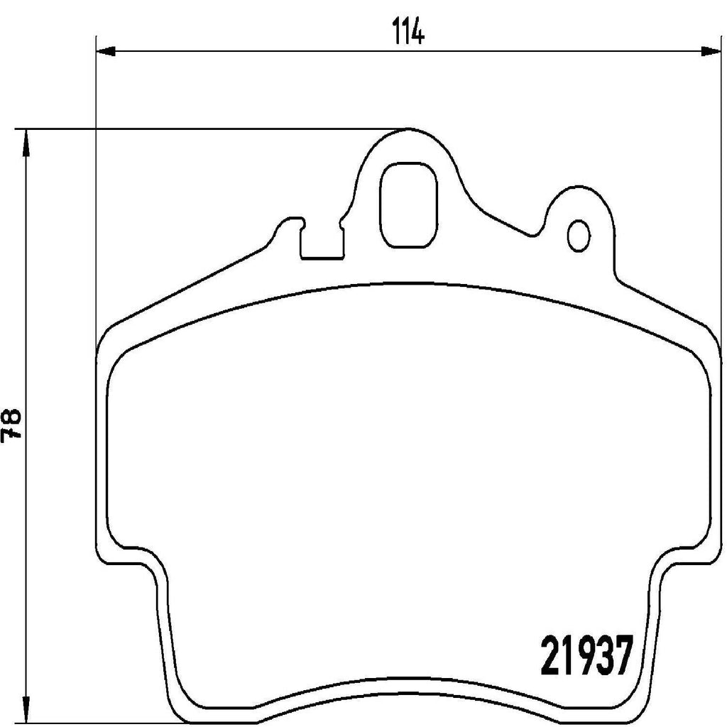 Brembo Front Disc Brake Pad Set for Boxster, Cayman (P65007)