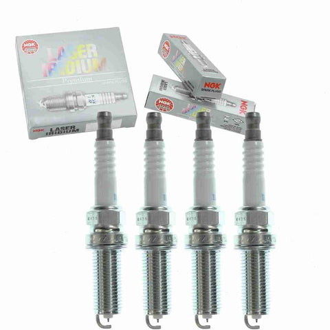 4 Pc NGK Laser Iridium Spark Plugs Compatible with Kia Rio 1.6L L4 2012-2019
