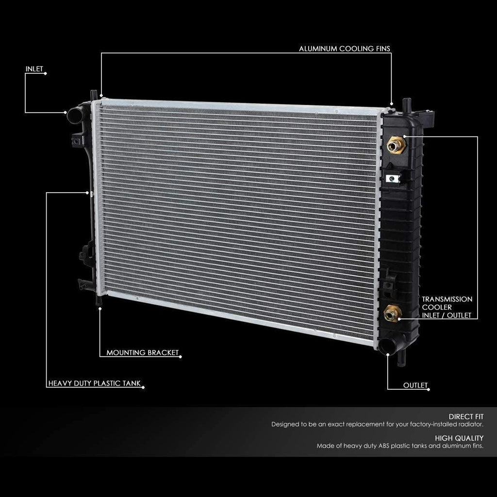 OEM-RA-2879 OE Style Aluminum Core Radiator Compatible with 06-09 Equinos/Torrent AT, 26" W X 16-3/16" H X 15/16" D, 1-5/16" Inlet, 1-5/16" Outlet