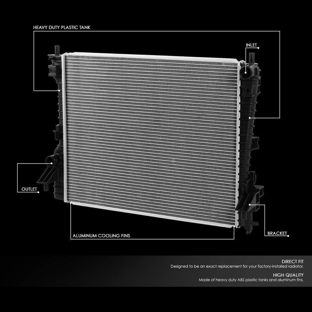 OEM-RA-2789 OE Style Bolt-On Aluminum Core Radiator Replacement Compatible with 05-14 Mustang AT&MT, 24-1/8" W X 19-7/16" H X 1" D, 1-1/2" Inlet, 1-1/2" Outlet