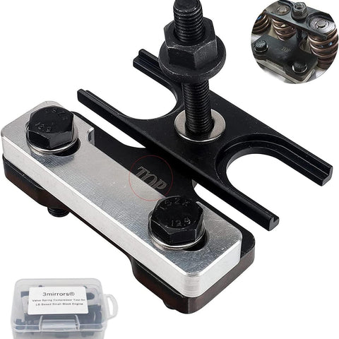 Upgrade 67605 Valve Spring Compressor Tool Higher Nut Compatible with 4.8 5.3 5.7 6.0 6.2 LS1 LS2 LS3 LS6 Chevy LSX Camaro, Corvette, Trans Am, GTO, G8, CTS V, GM Trucks, W/T Mark& Storage Box