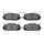 Front Disc Brake Pad Set for Corolla, Prius, Prius Prime+More (1310-1184-10)