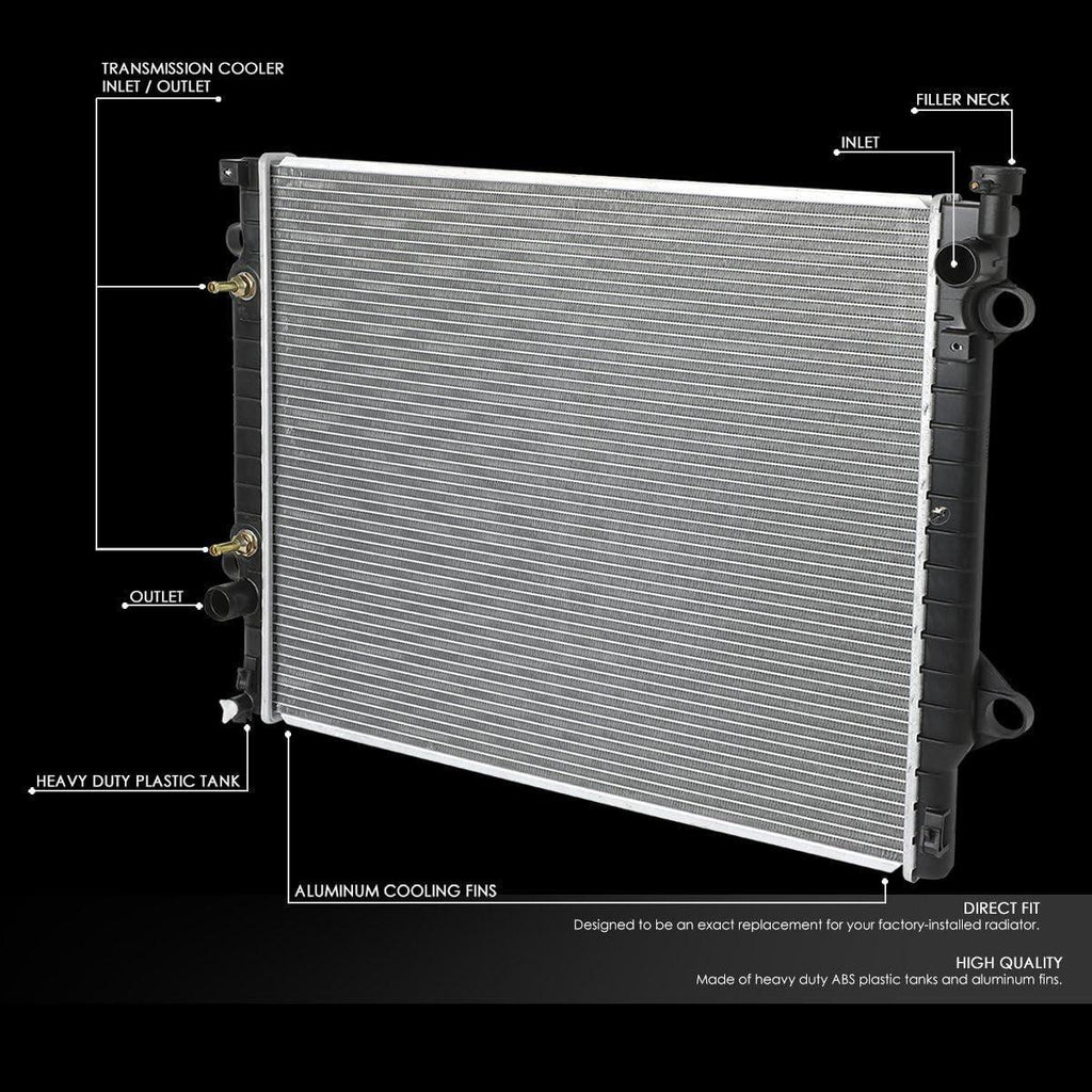 OEM-RA-2802 OE Style Direct Fit Aluminum Cooling Radiator Compatible with 05-15 Tacoma, 25-5/8" W X 21-3/16" H X 1" D, 1-3/8" Inlet, 1-3/8" Outlet