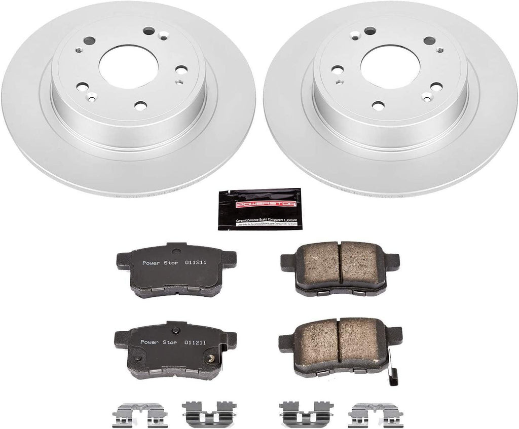 CRK3127 Coated Brake Rotor & Ceramic Brake Pads- Rear